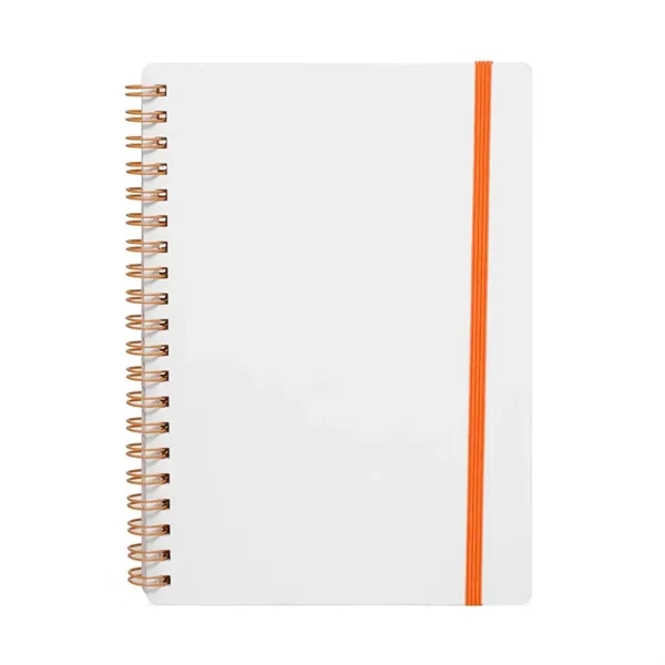 Eco-friendly Elastic Band Spiral Notebook - Eco-friendly Elastic Band Spiral Notebook - Image 4 of 5
