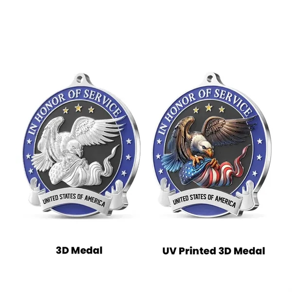 UV Printed 3D Medals 1.25"-3" - UV Printed 3D Medals 1.25"-3" - Image 1 of 7