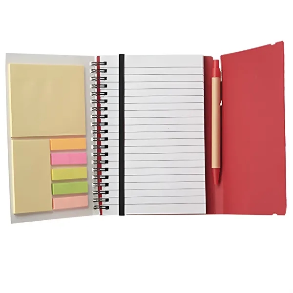 Elastic Closure Recycled Spiral Notebook - Elastic Closure Recycled Spiral Notebook - Image 4 of 6