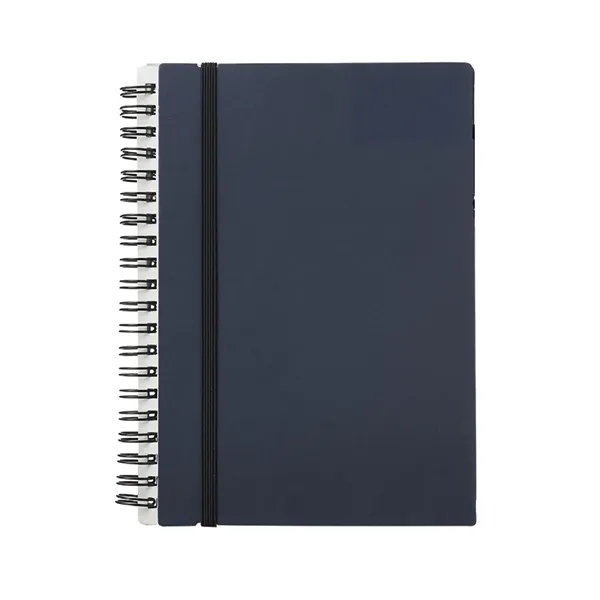 Elastic Closure Recycled Spiral Notebook - Elastic Closure Recycled Spiral Notebook - Image 5 of 6