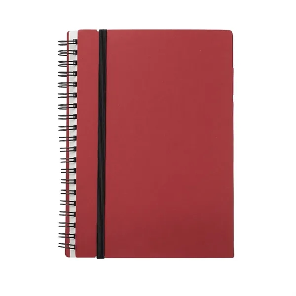 Elastic Closure Recycled Spiral Notebook - Elastic Closure Recycled Spiral Notebook - Image 6 of 6