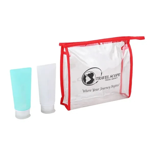 3 oz Silicone Bottles Travel Set with Clear Case - 3 oz Silicone Bottles Travel Set with Clear Case - Image 4 of 4
