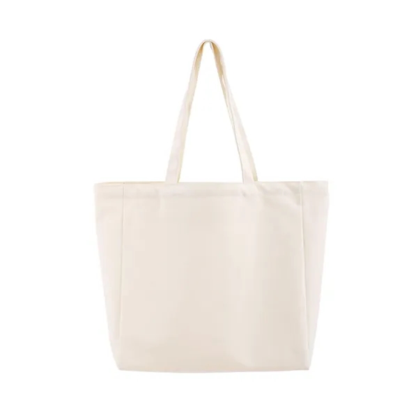 Reusable Heavy Duty Cotton Canvas Tote Bag - Reusable Heavy Duty Cotton Canvas Tote Bag - Image 5 of 9