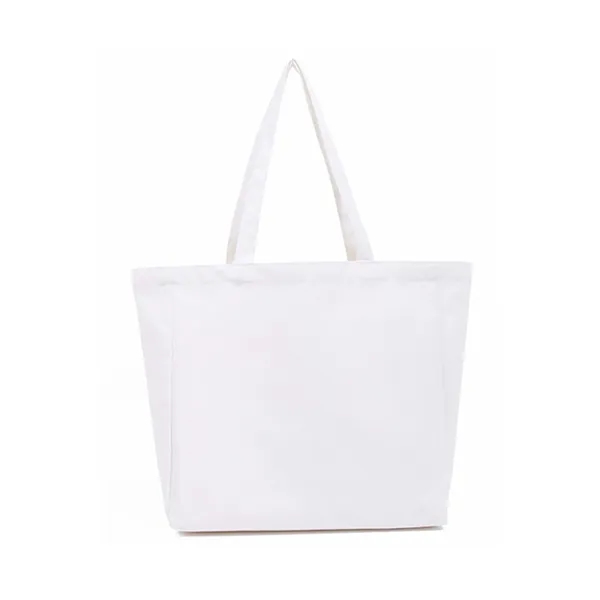 Reusable Heavy Duty Cotton Canvas Tote Bag - Reusable Heavy Duty Cotton Canvas Tote Bag - Image 7 of 9