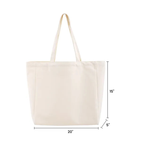 Reusable Heavy Duty Cotton Canvas Tote Bag - Reusable Heavy Duty Cotton Canvas Tote Bag - Image 9 of 9