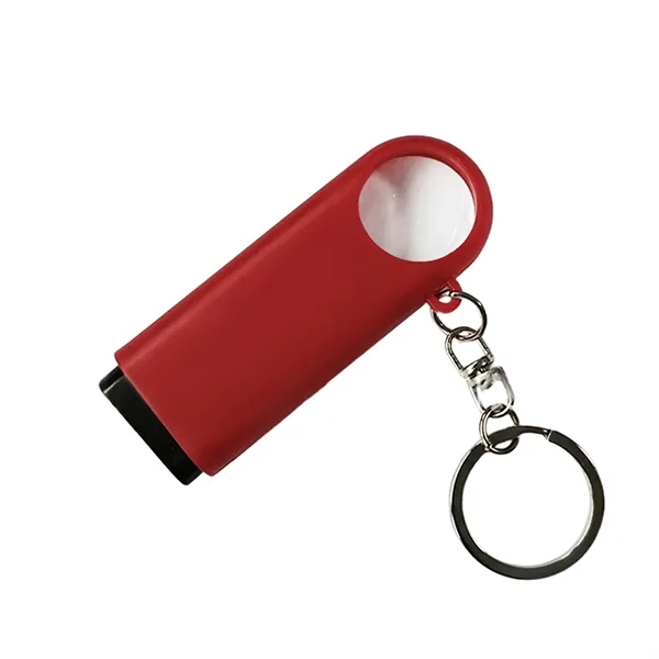 LED Flashlight Keyring with Magnifier - LED Flashlight Keyring with Magnifier - Image 3 of 6