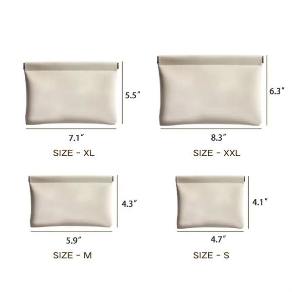 PU Leather Makeup & Travel Storage Bag - PU Leather Makeup & Travel Storage Bag - Image 1 of 7