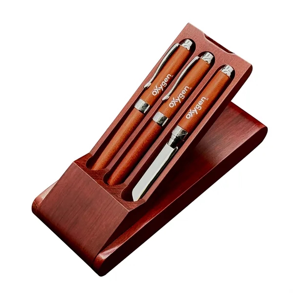 Premade Wooden Box + Terrific Timber-3 Triple Pen Set - Premade Wooden Box + Terrific Timber-3 Triple Pen Set - Image 0 of 6