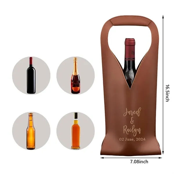 Personalized Wine Gift Bag - Personalized Wine Gift Bag - Image 2 of 3