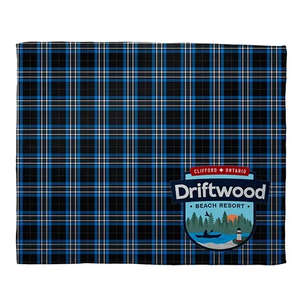 ABERDEEN Plaid Silky Soft Faux Mink Blanket with Full-Color