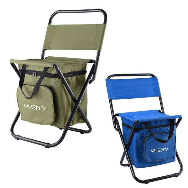 Folding Chair With Cooler Bag - Folding Chair With Cooler Bag - Image 0 of 3