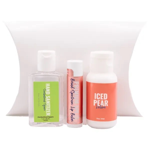 Iced Pear Gift Set: Lip Balm, Lotion, Scented Hand Sanitizer - Iced Pear Gift Set: Lip Balm, Lotion, Scented Hand Sanitizer - Image 2 of 13