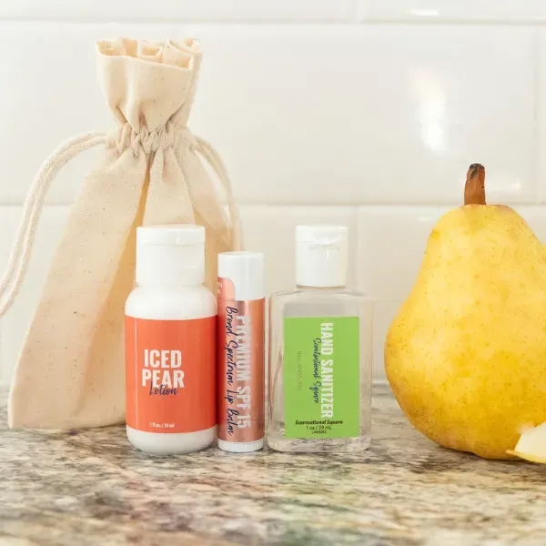 Iced Pear Gift Set: Lip Balm, Lotion, Scented Hand Sanitizer - Iced Pear Gift Set: Lip Balm, Lotion, Scented Hand Sanitizer - Image 12 of 13