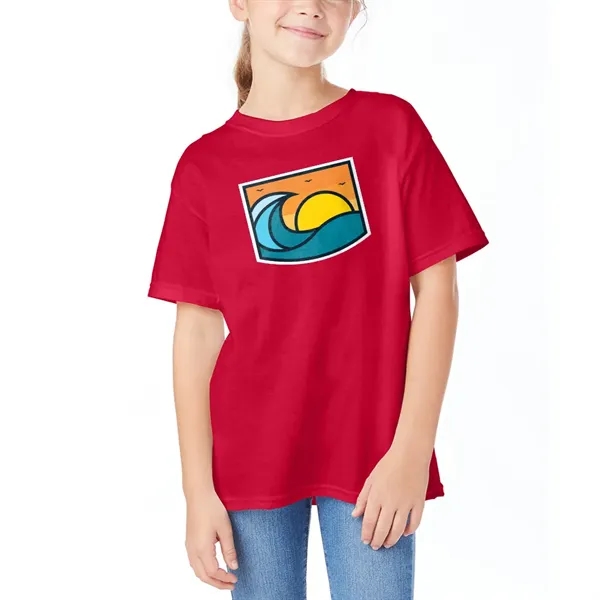 Hanes Heavyweight Comfort Soft Youth T-shirt - Hanes Heavyweight Comfort Soft Youth T-shirt - Image 4 of 12