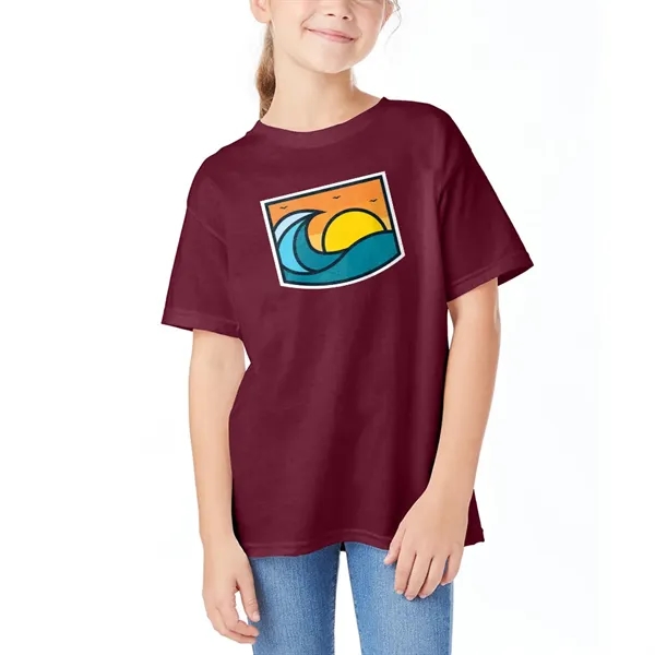Hanes Heavyweight Comfort Soft Youth T-shirt - Hanes Heavyweight Comfort Soft Youth T-shirt - Image 8 of 12