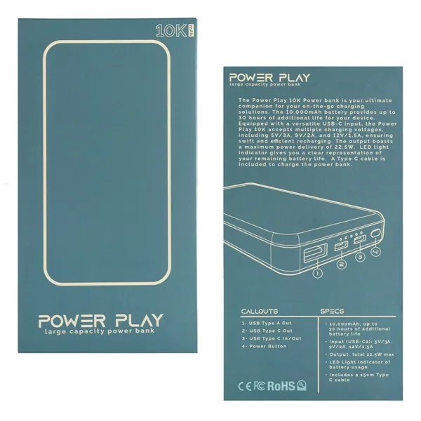 Power Play 10K Power Bank - Power Play 10K Power Bank - Image 4 of 5