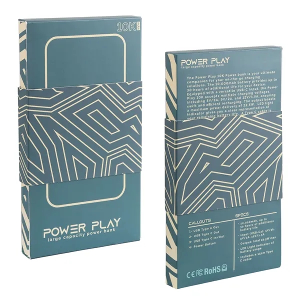 Power Play 10K Power Bank - Power Play 10K Power Bank - Image 1 of 5