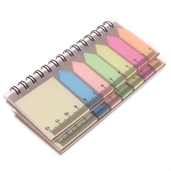 Notebook W/ sticky note Ruler Multicolor Multi-Use Desk Set - Notebook W/ sticky note Ruler Multicolor Multi-Use Desk Set - Image 4 of 4