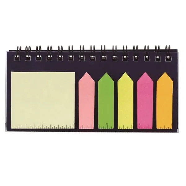 Notebook W/ sticky note Ruler Multicolor Multi-Use Desk Set - Notebook W/ sticky note Ruler Multicolor Multi-Use Desk Set - Image 2 of 4
