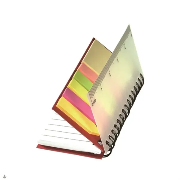 Notebook W/ sticky note Ruler Multicolor Multi-Use Desk Set - Notebook W/ sticky note Ruler Multicolor Multi-Use Desk Set - Image 3 of 4