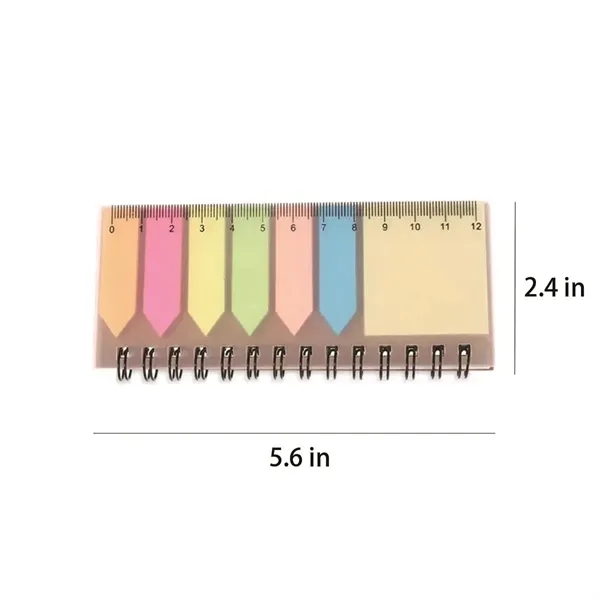 Notebook W/ sticky note Ruler Multicolor Multi-Use Desk Set - Notebook W/ sticky note Ruler Multicolor Multi-Use Desk Set - Image 1 of 4