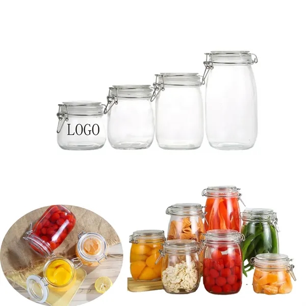 Transparent Sealed Honey Glass Jar - Transparent Sealed Honey Glass Jar - Image 0 of 1
