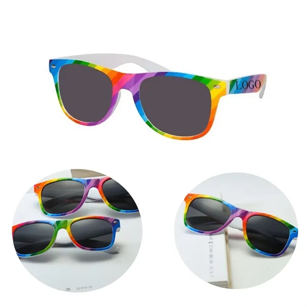 Promotional Gift Rainbow Party Sunglasses - Promotional Gift Rainbow Party Sunglasses - Image 0 of 1