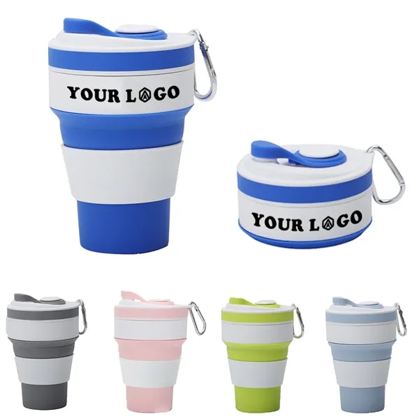 Collapsible Silicone Camping Cup With Carabiner