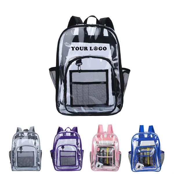 Clear PVC Security Transparent School Backpack - Clear PVC Security Transparent School Backpack - Image 0 of 1