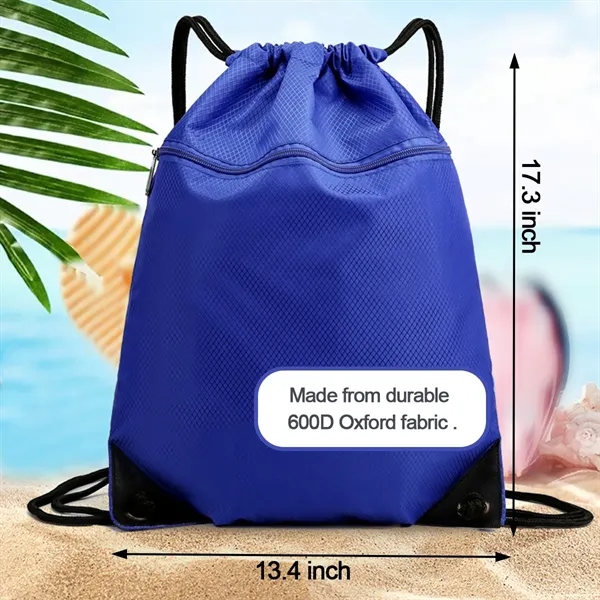 600D Polyester Drawstring Backpack - 600D Polyester Drawstring Backpack - Image 1 of 1