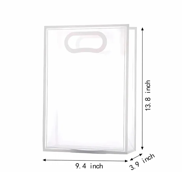 Transparent Clear Frosted Die Cut Pp Tote Bag - Transparent Clear Frosted Die Cut Pp Tote Bag - Image 1 of 1