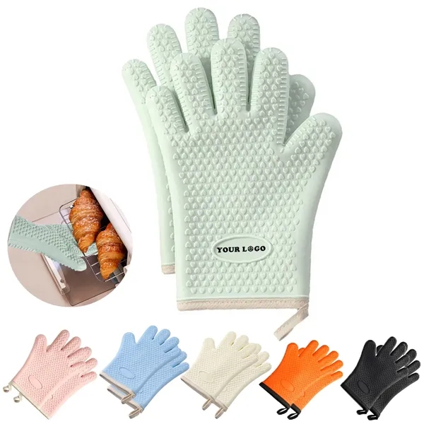 Heat Resistant Silicone Oven Mitts - Heat Resistant Silicone Oven Mitts - Image 0 of 1
