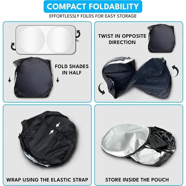 Custom Foldable Car Windshield Sun Shade - Custom Foldable Car Windshield Sun Shade - Image 1 of 1