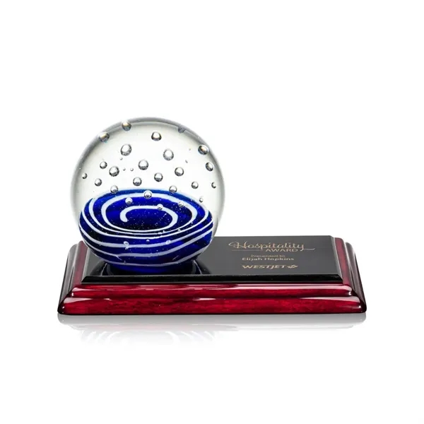 Custom Tranquility Award on Rosewood Base
