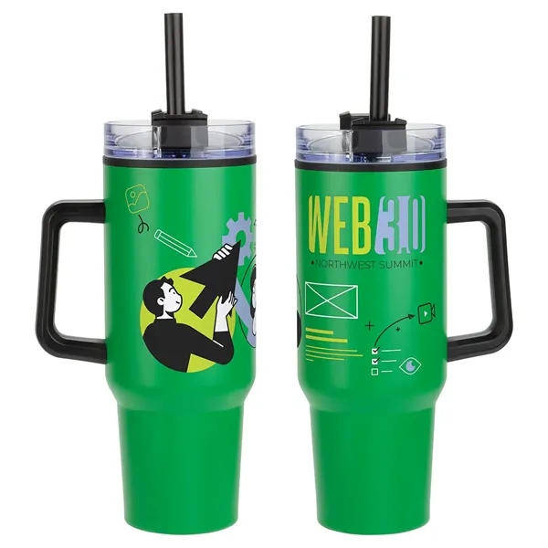 Outpost 40 oz Stainless Steel/Polypropylene Mug - Outpost 40 oz Stainless Steel/Polypropylene Mug - Image 3 of 12