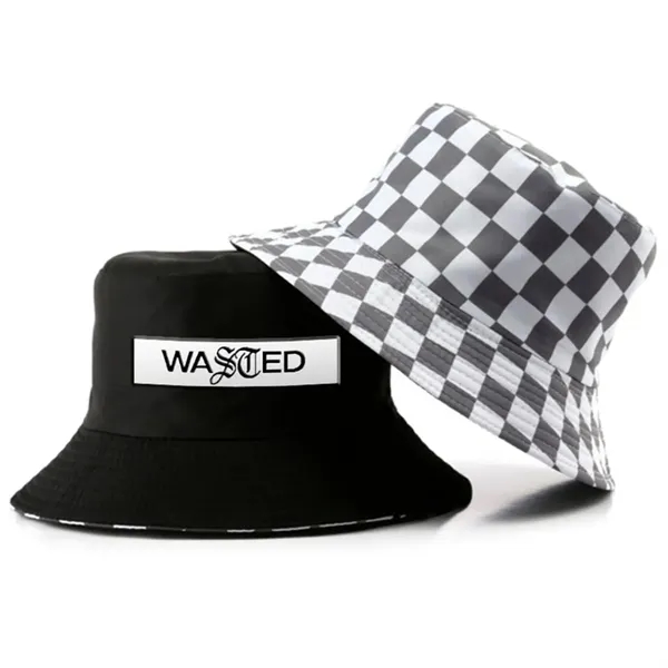 Checkered Cotton Bucket Hat - Checkered Cotton Bucket Hat - Image 0 of 2