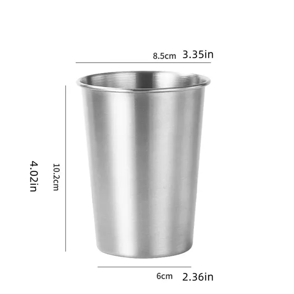 12oz 16oz Stainless Steel Cups Pint Tumbler - 12oz 16oz Stainless Steel Cups Pint Tumbler - Image 2 of 3