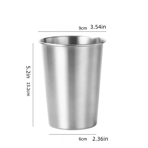 12oz 16oz Stainless Steel Cups Pint Tumbler - 12oz 16oz Stainless Steel Cups Pint Tumbler - Image 3 of 3