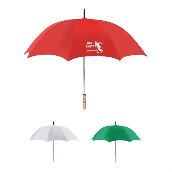 60" Arc Golf Umbrella With 100% RPET Canopy - 60" Arc Golf Umbrella With 100% RPET Canopy - Image 0 of 15