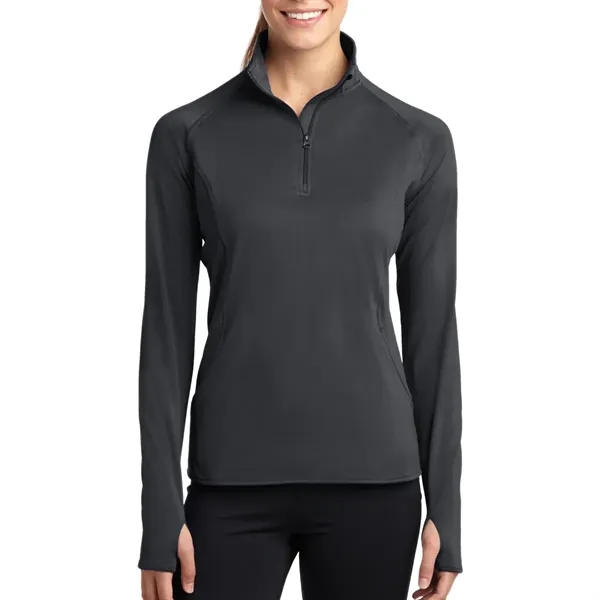 Sport-Tek® Ladies' Sport-Wick® Stretch Full-Zip Jacket - Sport-Tek® Ladies' Sport-Wick® Stretch Full-Zip Jacket - Image 3 of 15