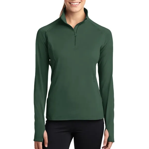 Sport-Tek® Ladies' Sport-Wick® Stretch Full-Zip Jacket - Sport-Tek® Ladies' Sport-Wick® Stretch Full-Zip Jacket - Image 6 of 15