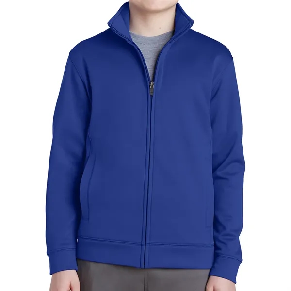 Sport-Tek® Youth Sport-Wick® Fleece Full-Zip Jacket - Sport-Tek® Youth Sport-Wick® Fleece Full-Zip Jacket - Image 5 of 6