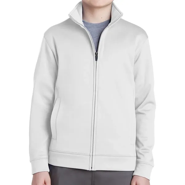 Sport-Tek® Youth Sport-Wick® Fleece Full-Zip Jacket - Sport-Tek® Youth Sport-Wick® Fleece Full-Zip Jacket - Image 6 of 6