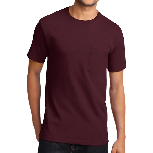 Port & Company® Tall Essential Pocket Tee - Port & Company® Tall Essential Pocket Tee - Image 3 of 16