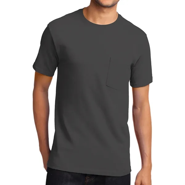 Port & Company® Tall Essential Pocket Tee - Port & Company® Tall Essential Pocket Tee - Image 4 of 16