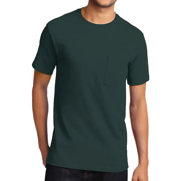 Port & Company® Tall Essential Pocket Tee - Port & Company® Tall Essential Pocket Tee - Image 5 of 16