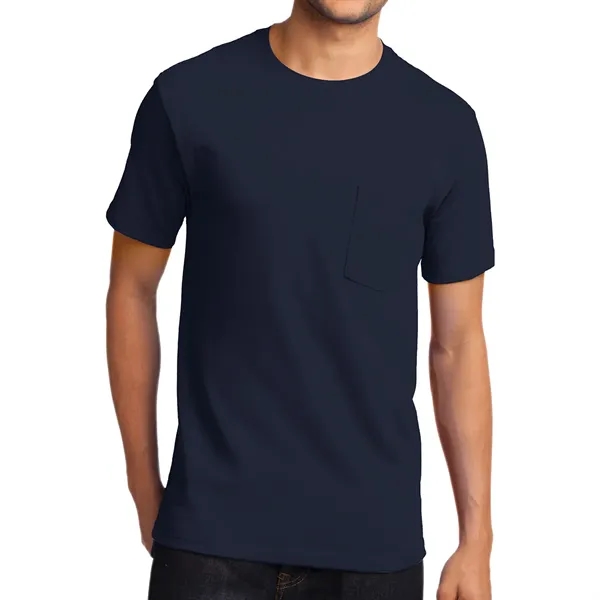 Port & Company® Tall Essential Pocket Tee - Port & Company® Tall Essential Pocket Tee - Image 6 of 16