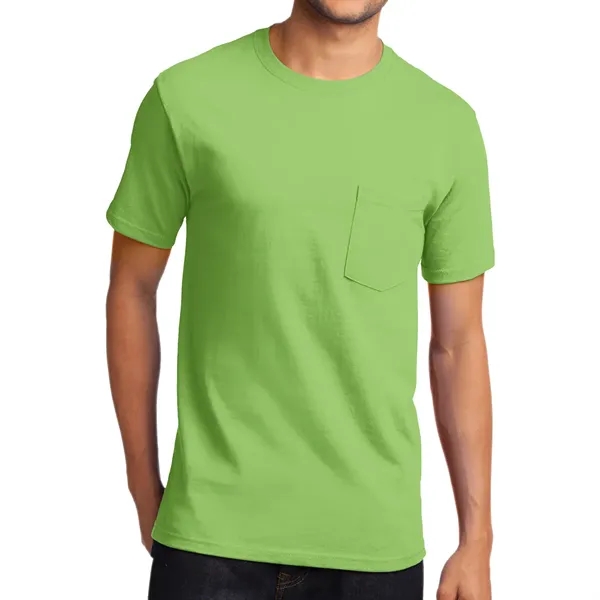 Port & Company® Tall Essential Pocket Tee - Port & Company® Tall Essential Pocket Tee - Image 9 of 16