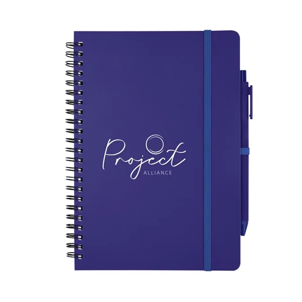 REPREVE® Recycled Spiral Notebook with Pen - REPREVE® Recycled Spiral Notebook with Pen - Image 5 of 6