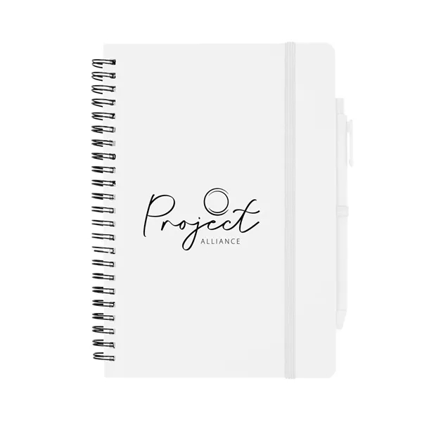 REPREVE® Recycled Spiral Notebook with Pen - REPREVE® Recycled Spiral Notebook with Pen - Image 6 of 6